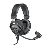 COMMUNICATIONS HEADSET WITH DYNAMIC BOOM MICROPHONE